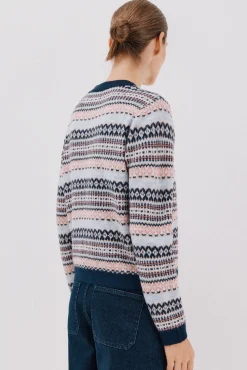 Cortefiel Camisolas-suéter de malha grega Azul