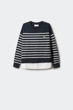 Springfield Kids Malhas-Suéter de marinheiro para menina azul