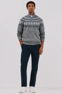 Cortefiel Camisolas-Suéter de Natal com gola alta Cinzento