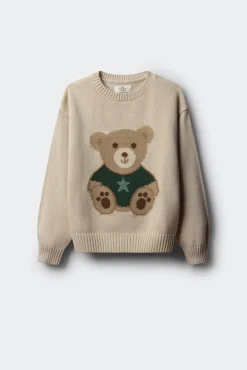 Springfield Kids Malhas-Suéter de ursinho de pelúcia para menina estampado