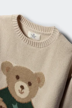 Springfield Kids Malhas-Suéter de ursinho de pelúcia para menina estampado