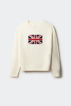 Springfield Kids Malhas-suéter feminino do Reino Unido estampado