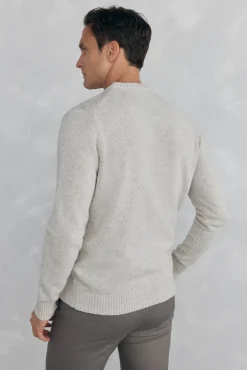 Pedro del Hierro Camisolas-Suéter gola redonda em formato de diamante Cizento