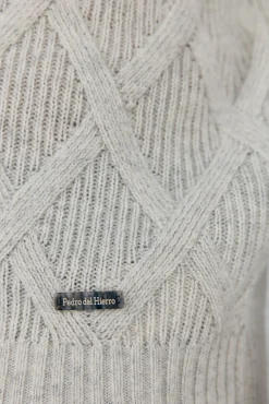 Pedro del Hierro Camisolas-Suéter gola redonda em formato de diamante Cizento