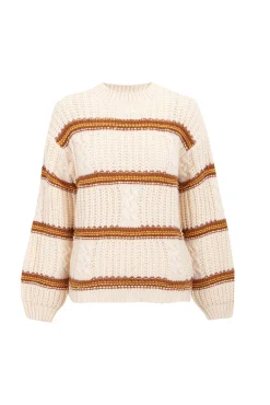 Slowlove Camisolas-Suéter malha de malha perolada Ecru