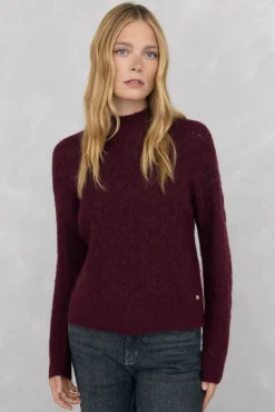Pedro del Hierro Camisolas-Suéter oversized de fantasia Bordeaux
