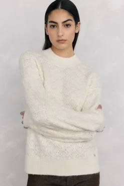 Pedro del Hierro Camisolas-Suéter oversized de fantasia Ecru