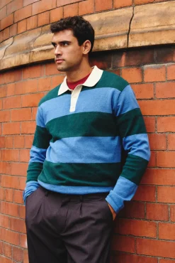 Springfield Polos|Camisolas-Suéter polo riscas largo verde