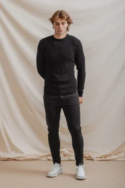 Celopman Camisolas-Suéter Quadrado Básico preto