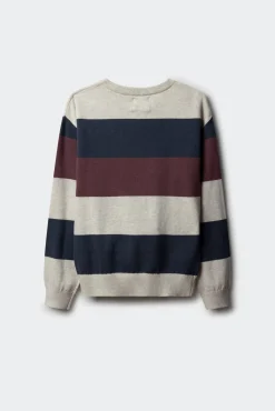 Springfield Kids Malhas-Suéter riscas básico para meninos azul