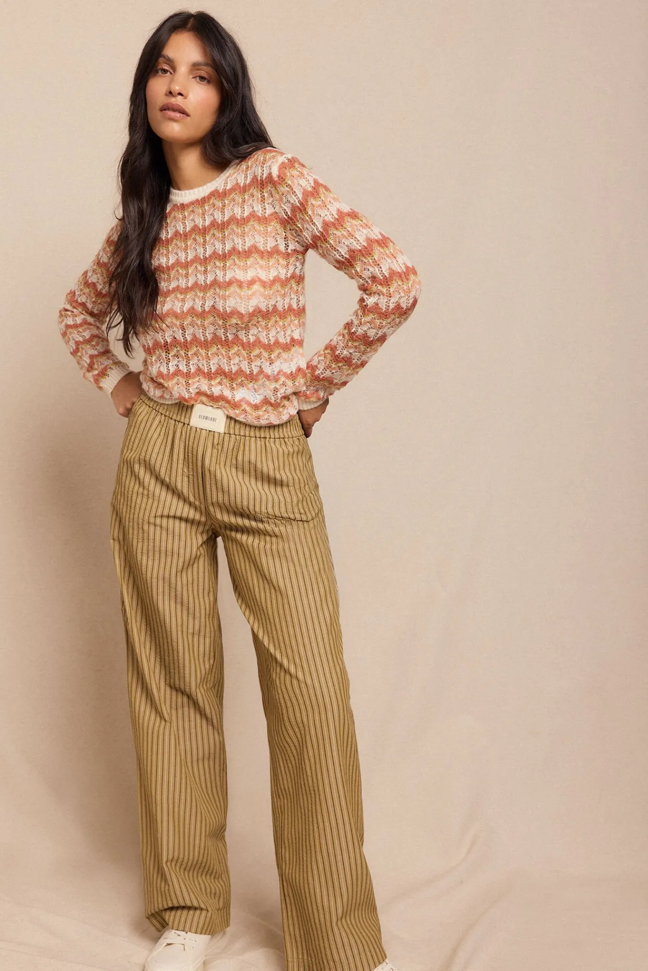 Slowlove Camisolas-Suéter vazado multicolor Multicolorido