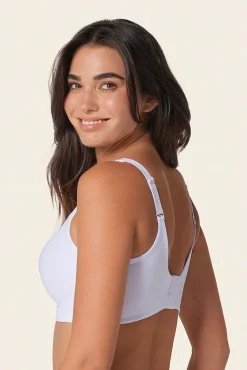 Leonisa Roupa Interior-Sutiã diário sem aro , de alto suporte e alta cobertura branco