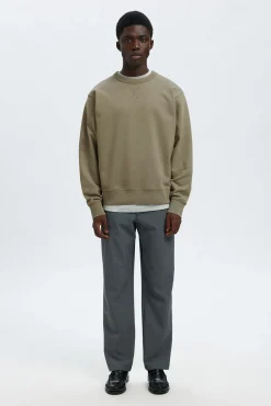 Selected Sweatshirts-Sweatshirt 100% algodão orgânico Verde