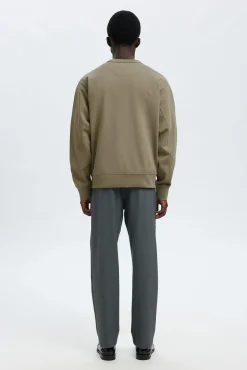 Selected Sweatshirts-Sweatshirt 100% algodão orgânico Verde