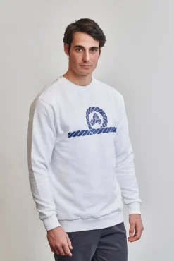 Amarras Sweatshirts-Sweatshirt Aran Branco