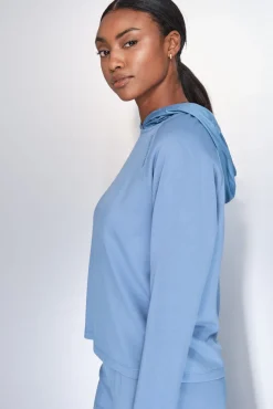 Dash and Stars Sweatshirts-Sweatshirt com toque suave azul