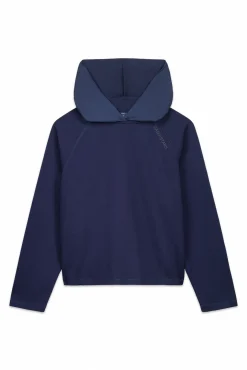 Dash and Stars Sweatshirts-Sweatshirt escuro com toque suave azul