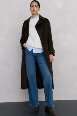 Pedro del Hierro Sweatshirts-Sweatshirt bordado com flores Ecru