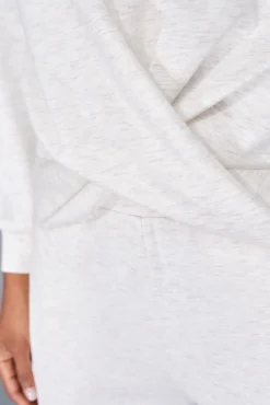 Dash and Stars Sweatshirts-Sweatshirt branco drapeado beige