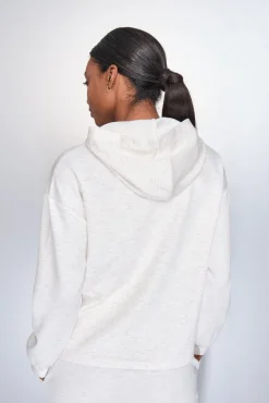 Dash and Stars Sweatshirts-Sweatshirt branco drapeado beige