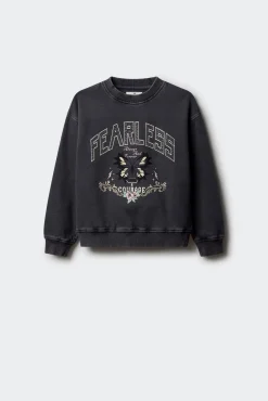 Springfield Kids Sweatshirts|T-Shirts-Sweatshirt "Brilhante" para meninas cinzento