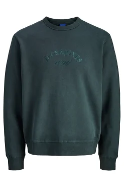 Jack & Jones Sweatshirts-Sweatshirt básico com logo cinzento
