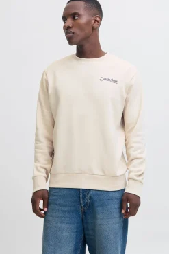 Jack & Jones Sweatshirts-Sweatshirt básico com logo cinzento