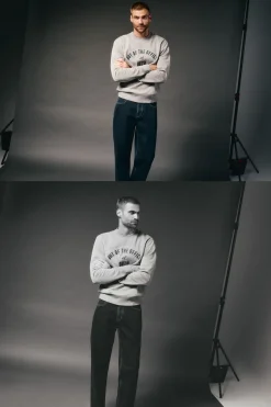 OOTO Sweatshirts-Sweatshirt caixa logo Cinzento