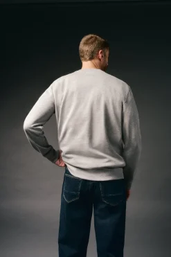 OOTO Sweatshirts-Sweatshirt caixa logo Cinzento