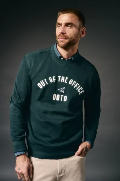 OOTO Sweatshirts-Sweatshirt caixa logo Verde