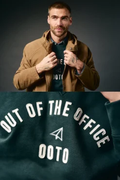 OOTO Sweatshirts-Sweatshirt caixa logo Verde