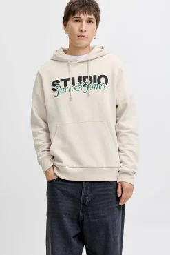 Jack & Jones Sweatshirts-Sweatshirt Capuz cinzento