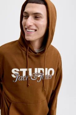 Jack & Jones Sweatshirts-Sweatshirt Capuz castanho