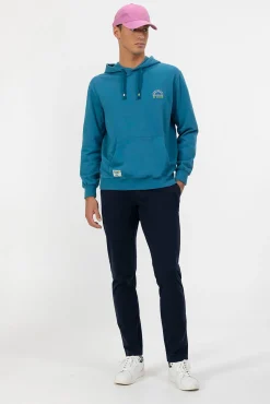 elPulpo Sweatshirts-Sweatshirt capuz com bordado Sealovers Azul