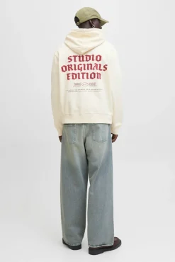 Jack & Jones Sweatshirts-Sweatshirt capuz do estúdio branco