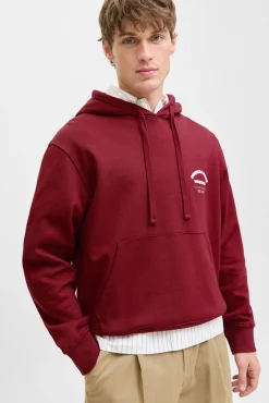 Jack & Jones Sweatshirts-Sweatshirt capuz do estúdio vermelho