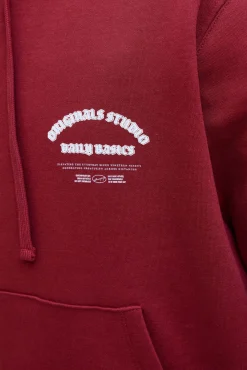 Jack & Jones Sweatshirts-Sweatshirt capuz do estúdio vermelho