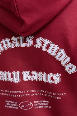 Jack & Jones Sweatshirts-Sweatshirt capuz do estúdio vermelho