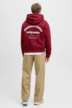 Jack & Jones Sweatshirts-Sweatshirt capuz do estúdio vermelho