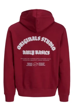 Jack & Jones Sweatshirts-Sweatshirt capuz do estúdio vermelho