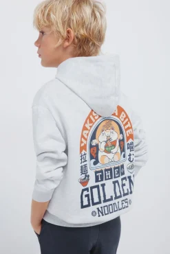 Springfield Kids Sweatshirts|T-Shirts-Sweatshirt capuz "Goden" cinzento