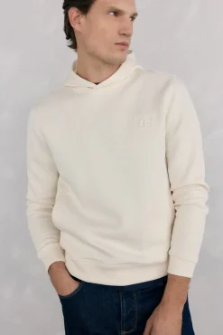 Pedro del Hierro Sweatshirts-Sweatshirt capuz logo bordado Beige
