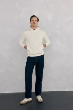 Pedro del Hierro Sweatshirts-Sweatshirt capuz logo bordado Beige