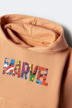 Springfield Kids Sweatshirts|T-Shirts-Sweatshirt capuz Marvel vermelho