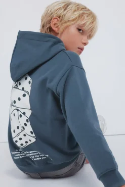 Springfield Kids Sweatshirts|T-Shirts-Sweatshirt Capuz para meninos azul