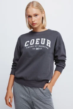 Springfield Sweatshirts-Sweatshirt "Coeur" cinzento