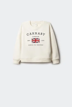 Springfield Kids Sweatshirts|T-Shirts-Sweatshirt com bandeira do Reino Unido para meninas vison