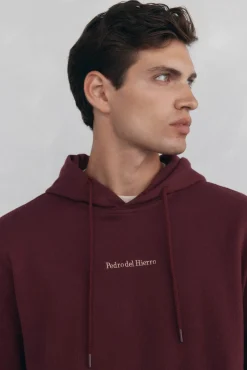 Pedro del Hierro Sweatshirts-Sweatshirt com capuz Bordeaux