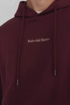 Pedro del Hierro Sweatshirts-Sweatshirt com capuz Bordeaux