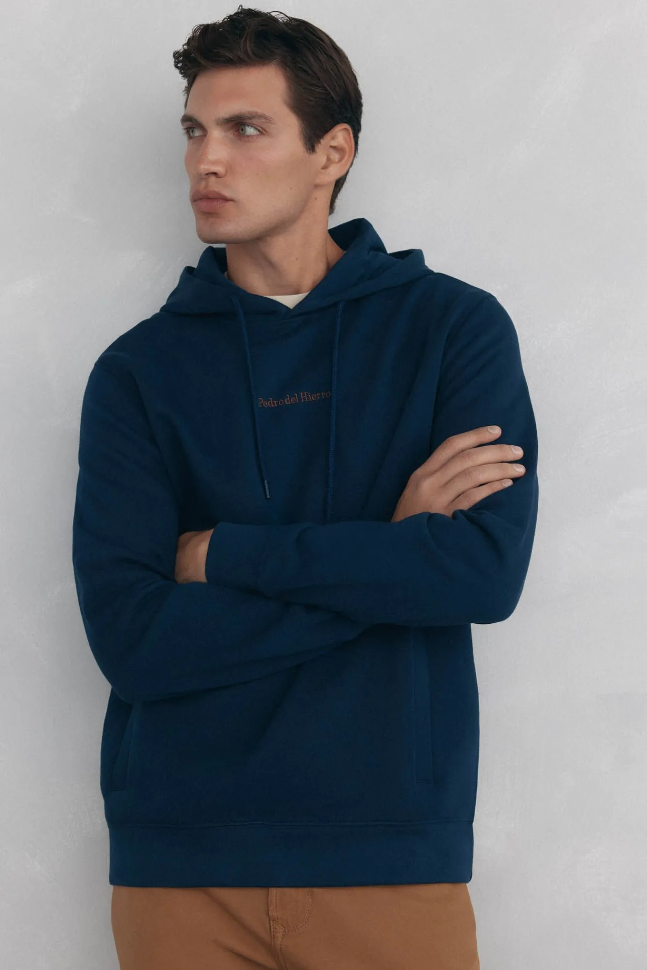Pedro del Hierro Sweatshirts-Sweatshirt com capuz Azul